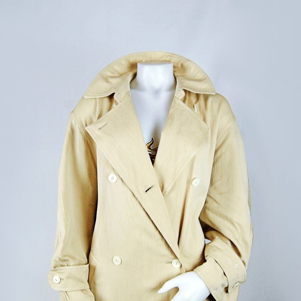 HP Vintage Etienne Aigner Designer Silk Overcoat